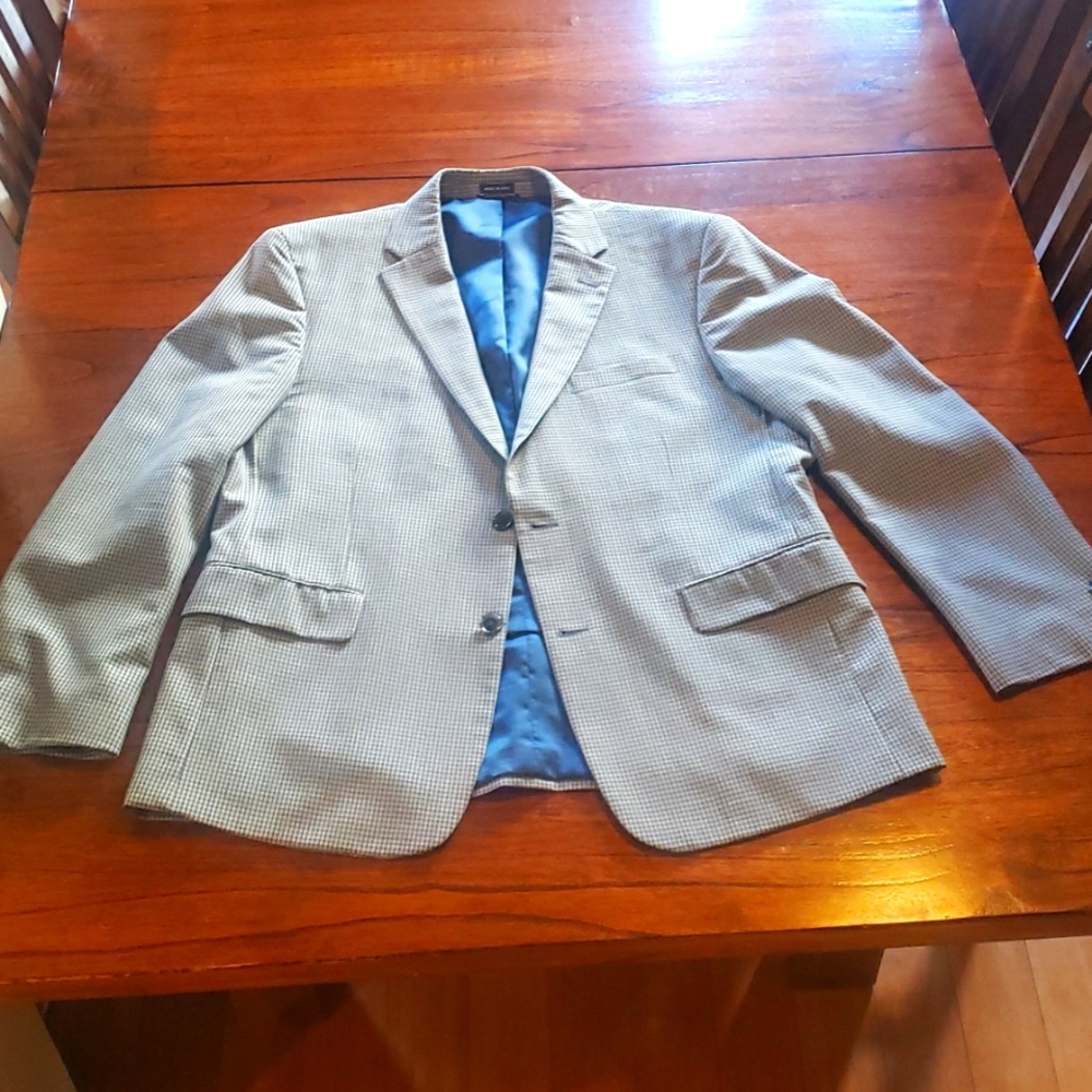 Tommy Hilfiger gray plaid sport coat/blazer